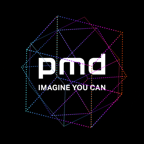 pmdtechnologies logo 3d cubes lidar GIF