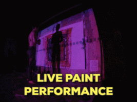 NvmenColor pintura bogotÃ¡ action painting live visual GIF