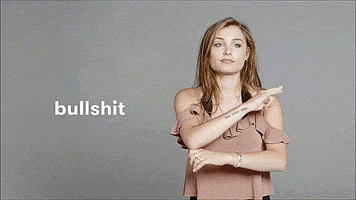 sign language bullshit GIF