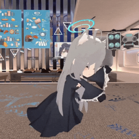 Arona Dance Sunaokami Shiroko GIF