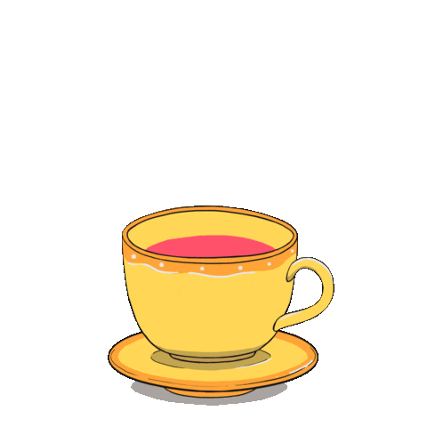 Cup Of Tea Hearts Sticker by LittleThings