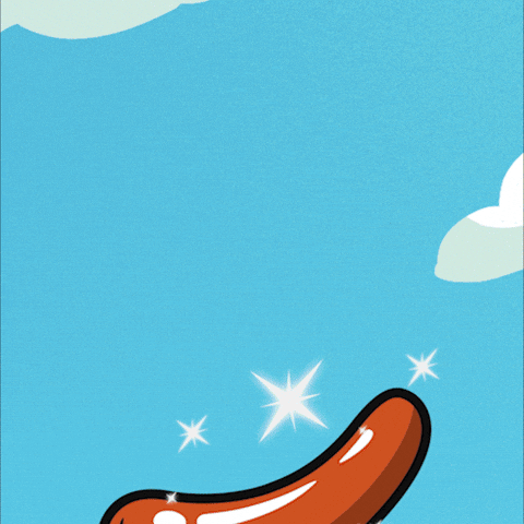 Hot Dog Skateboarding GIF by bad egg co
