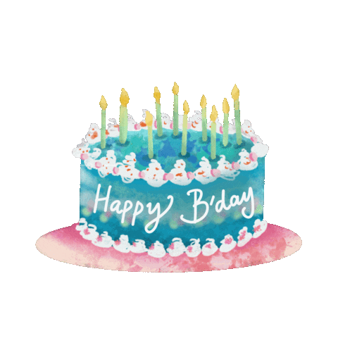 Birthday cake isolated illustration 21554042 PNG