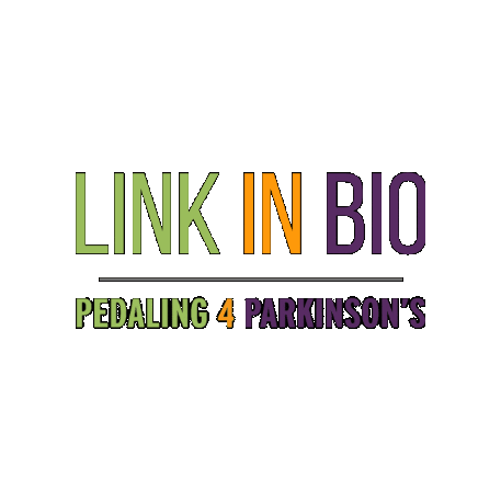 Link In Bio P4P Sticker by Pedaling 4 Parkinson's