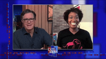 Stephen Colbert Joy Reid GIF by The Late Show With Stephen Colbert
