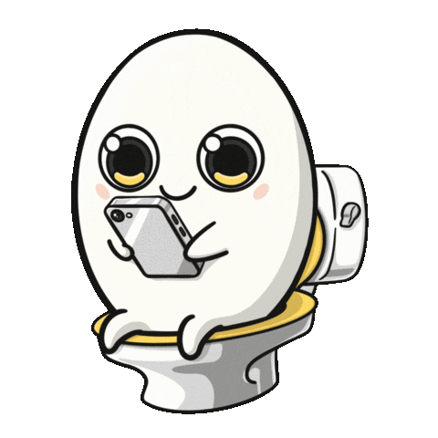 Phone Egg Sticker