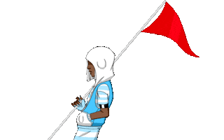 Flag Warning Sticker