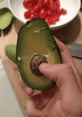 avocado satisfying GIF