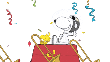 Snoopy In Space By Peanuts Giphy