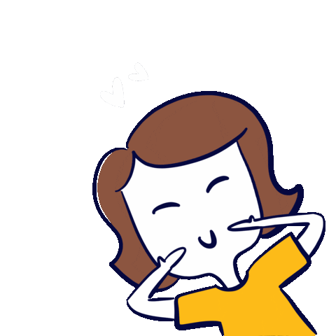 Happy Cute Girl Sticker