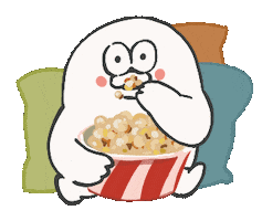 Hungry Pop Corn Sticker