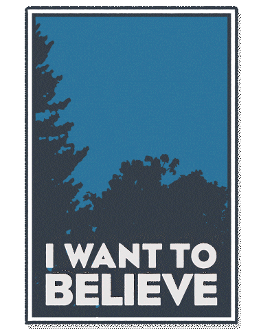 Believe Outer Space Sticker