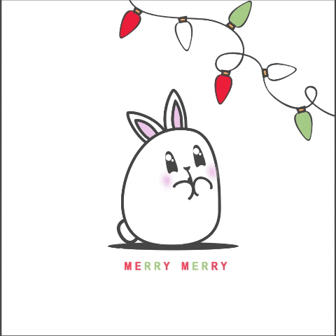 Merry Christmas GIF by Rainbow Rabbits