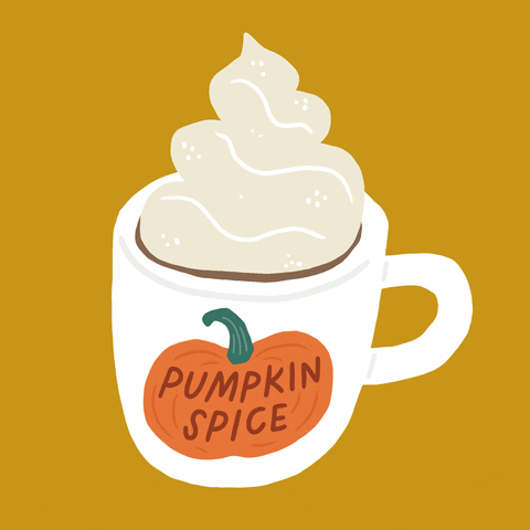 Pumpkin Spice Illustration GIF by Sophie Potter - Find & Share on GIPHY
