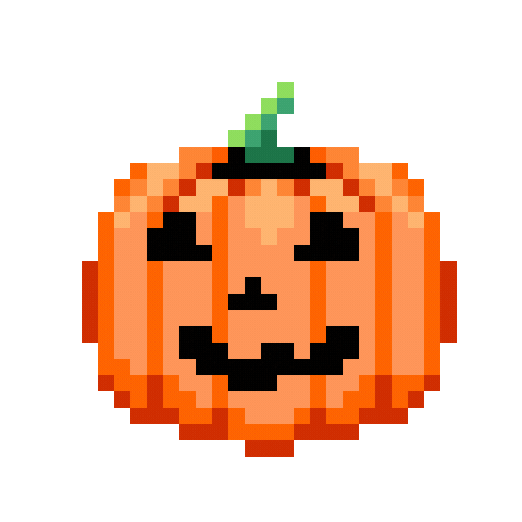 Jack-O-Lantern Pixel Sticker