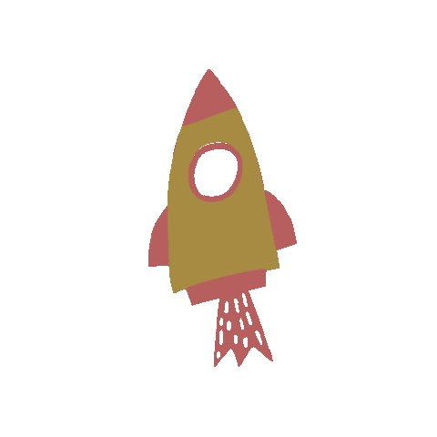 Spaceman Rocketship Sticker by ergoPouch