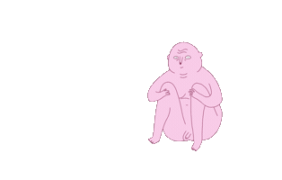 Naked Sticker by aggregat-studio
