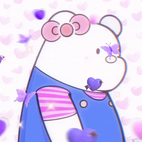 Hello Kitty Love GIF by SuperRareBears