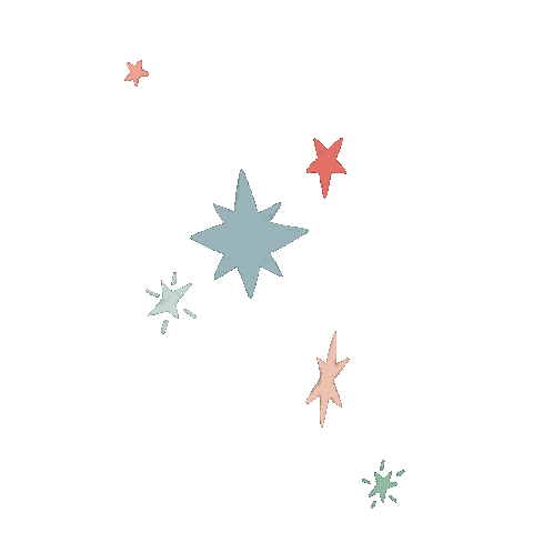 Christmas Star Sticker by Lily Williams