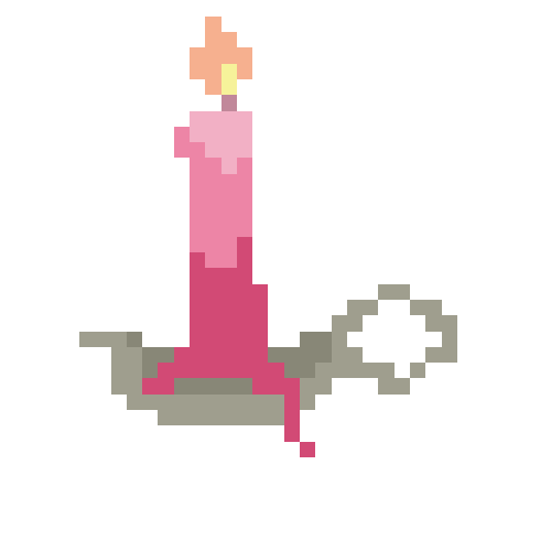 Pixel Art Candle Sticker for iOS & Android GIPHY