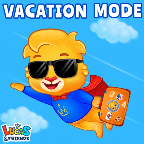 Summer Vacation GIF by Lucas and Friends by RV AppStudios