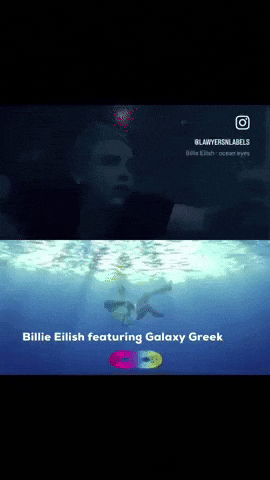 Music Video Billie Ellish GIF by Galaxy Greek