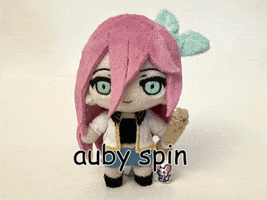 Auby Aubrey Omori Plush Spin Omor GIF