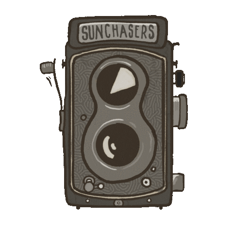 Vintage Camera Sticker by SunChaser Tyme & Andy
