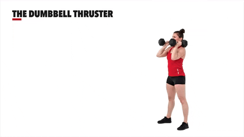 Dumbbell Thruster GIF by CrossFit LLC.