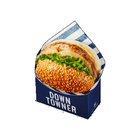 Burger Pork Sticker by DOWNTOWNER
