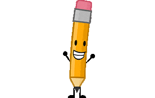 silly pencil STICKER