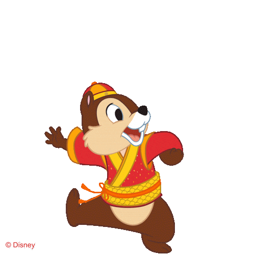 Chip Blessings Sticker by Hong Kong Disneyland