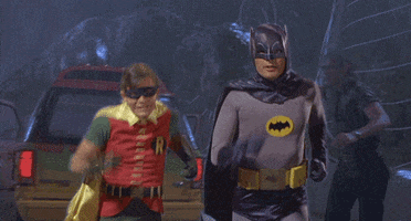 Batman And Robin Running GIFs - Get the best GIF on GIPHY