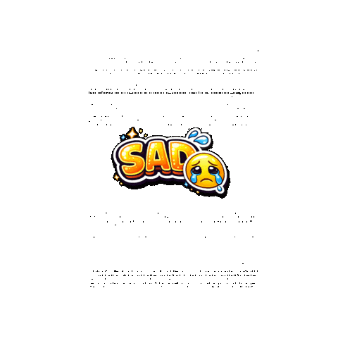 Sad Sticker