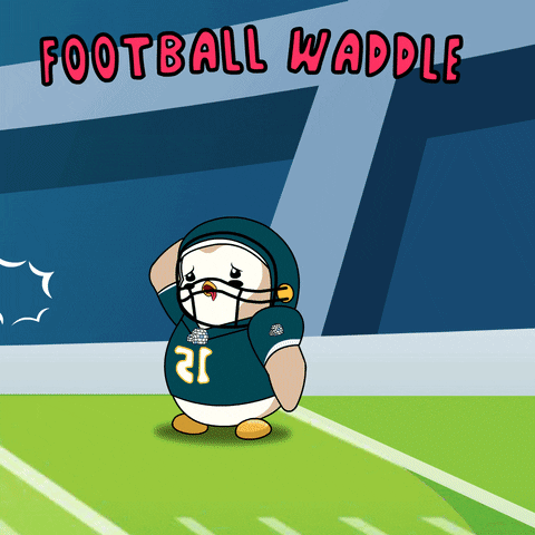 Super Bowl Football GIF by Pudgy Penguins