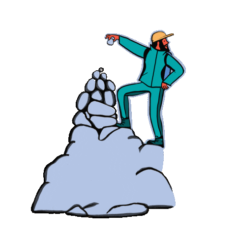 Skiing Climbing Sticker by Basecamp Shop