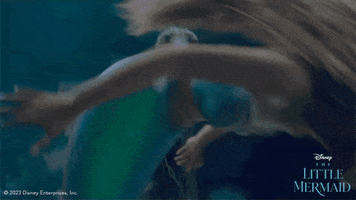 The Little Mermaid Swimming GIF by Walt Disney Studios