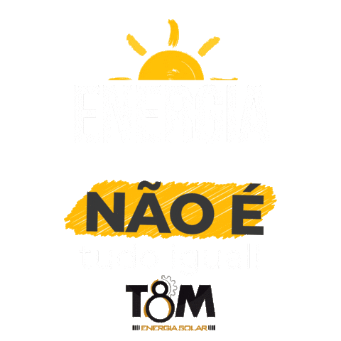 T8M Energia Solar Sticker