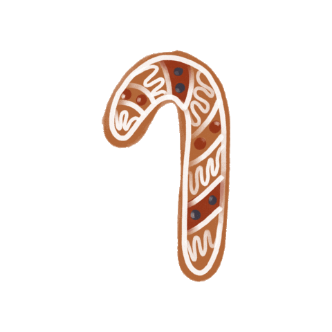 Candy Cane Christmas Sticker by clevercopy