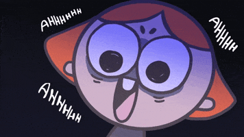 Scared Animation GIF by Holler Studios