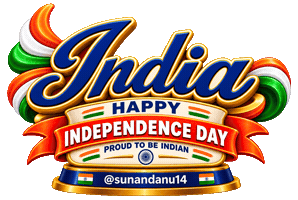 Happy Independence Day Sticker