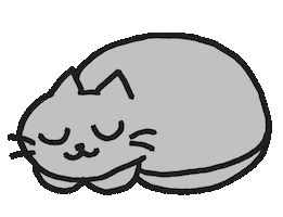 Cat Chill Sticker by arisanojima