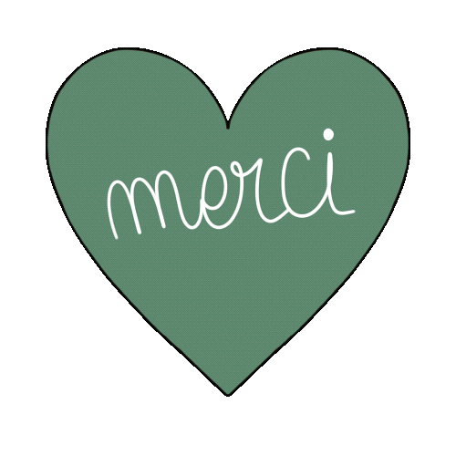 Coeur Merci Sticker
