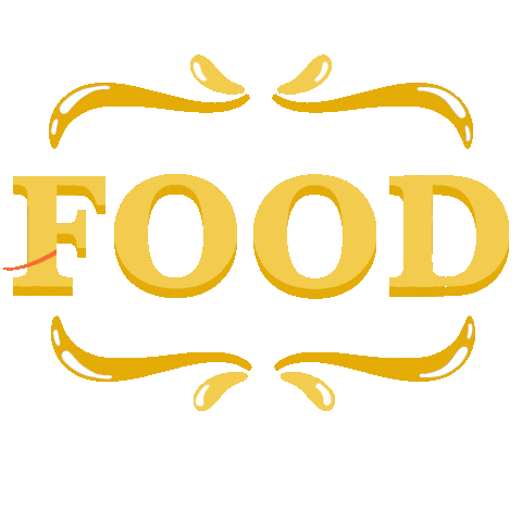Food Calligraphy Sticker