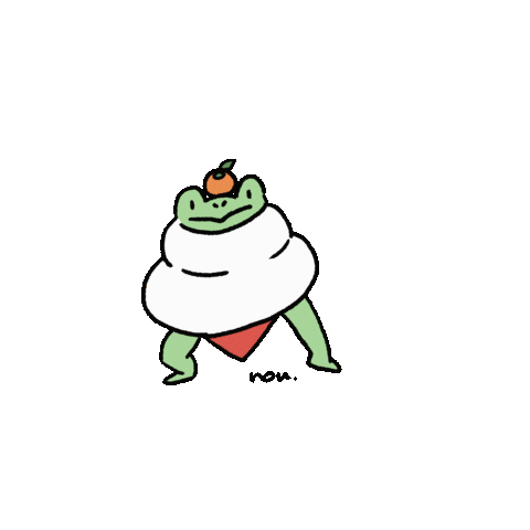 Frog Sticker by Nou