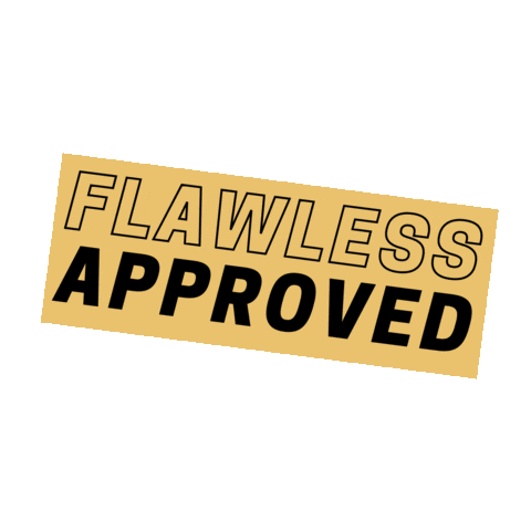 Flawless Approved Sticker by Team Flawless Physique