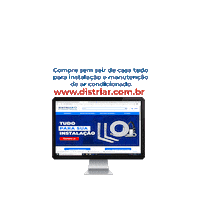 Distriar arcondicionado distriar parceirodistriar distriararcondicionado Sticker