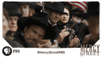 happy civil war GIF by Mercy Street PBS
