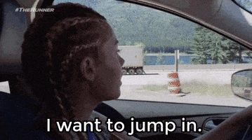 internet jumping GIF by The Runner go90