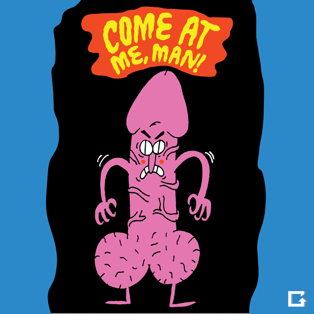 acting like a dick GIF by gifnews